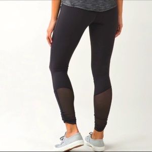 lululemon high rise scrunch mesh leggings size 8
